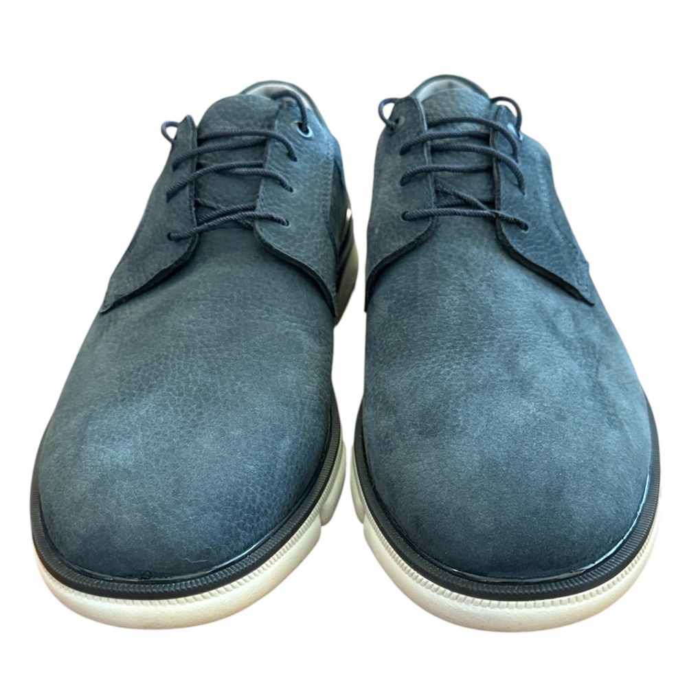Johnston & Murphy XC4 Tanner Tie Oxford Shoe Waterproof Comfort Blue Nubuck 12M - Picture 6 of 16